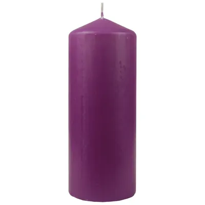 Zdjęcie produktu dla Woskowe świece filarowe Ø6cm x 17cm, w wielu kolorach - Wyprodukowano w UE - Świece blokowe - Woskowe świece filarowe - Świece adwentowe, świece bożonarodzeniowe