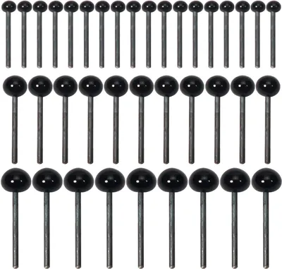 Imagen del producto de Ojos de cristal, color , 150 unidades, variedad de tamaños (2mm, 3mm, 4mm), para muñecas y marionetas