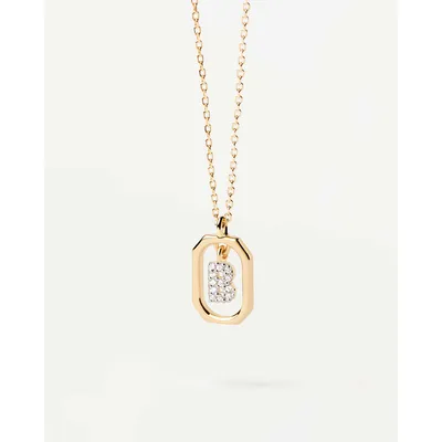 Produktbild von PD Paola Letter Mini B Goldhalskette 925 Sterling Silber