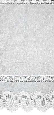 Produktbild von HOME WOHNIDEEN Kurzstore Jacquad Fein "Leonora" 50 X 100 cm 1x Kurzstore Weiss