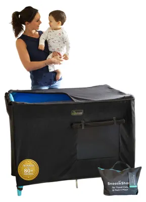 Immagine prodotto di Tenda oscurante per lettini da viaggio, tessuto traspirante per neonati, vestibilità universale, protezione dalle zanzare