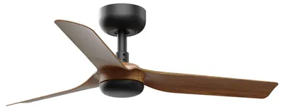 Obrázek produktu pro Energeticky úsporný stropní ventilátor s dálkovým ovládáním Mini Punt 90 cm černý / ořech