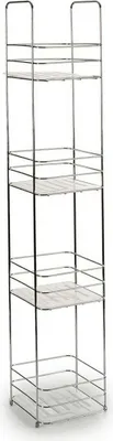Image de BigBuy Home S3602976 Étagère de salle de bain Métal, Multicolore, 15,5 x 86 x 16,5 cm