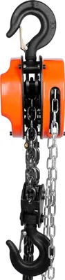 Produktbild von Manueller Kettenzug von SucceBuy, 3 Tonnen, 6600 lbs Tragkraft, 10 Fuß, G80 verzinkter Kohlenstoffstahl, Doppelklinkenbremse, automatische Kettenführung, 360° drehbarer Haken, Garagen-/Fabrik-Dock