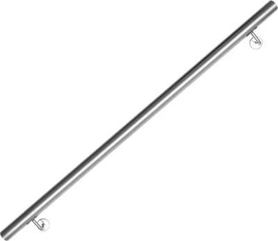 Obrázok produktu pre TolleTour nerezové zábradlie 50 - 200 cm zábradlie na schody vnútorné a vonkajšie zábradlie nástenné zábradlie na schody z nerezovej rúrky V2A, s montážnym materiálom, dĺžka: 120 cm