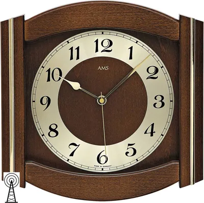 Produktbild von AMS Funk-Wanduhr, Funkwerk, 27x27x5cm, 5822/1