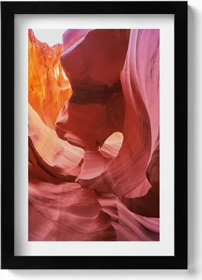 Produktbild von Regnerische Felsen– Wandbild mit Rahmen – Gerahmtes Bild  – Wanddekoration – 20x30 cm – Schwarz