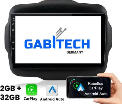 Produktbild von 9 Zoll Android 13 Autoradio GPS Navi für Jeep Renegade 2016-2018 BT USB FM Wifi 2GB