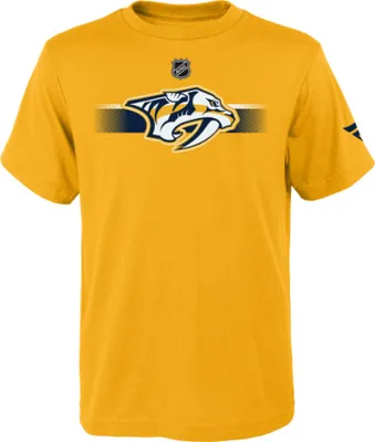 Obrázok produktu pre NHL Fanatics APRO tričko pre mládež, krátky rukáv, logo tímu NHL - Nashville Predators, veľkosť: S (8 rokov)
