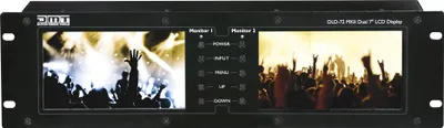 Produktbild von DMT DLD-72 MKII Zwei 7"-Displays mit HDMI-Link - Rackeinbau