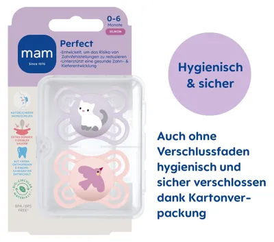 Produktbild von Perfect Silikon 0-6 "Katze/Vogel" 2 Stck
