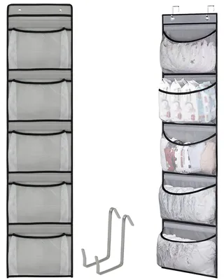 Productafbeelding van Omgoods - Hangorganizer met 5 Vakken en 2 Haken voor Boven de Deur