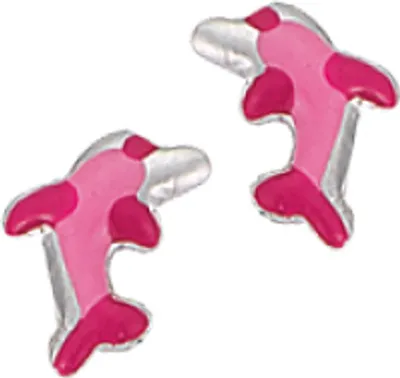 Produktbild von Scout Kinder Ohrringe Ohrstecher Silber Delphin rosa Mädchen 262002100