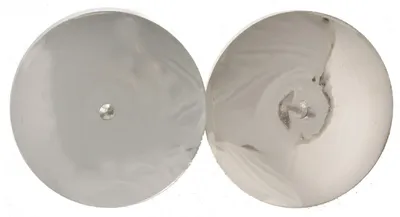 Zdjęcie produktu dla Adventskerzenhalter - 5 cm Schale mit Dorn, 4 Stück, silber