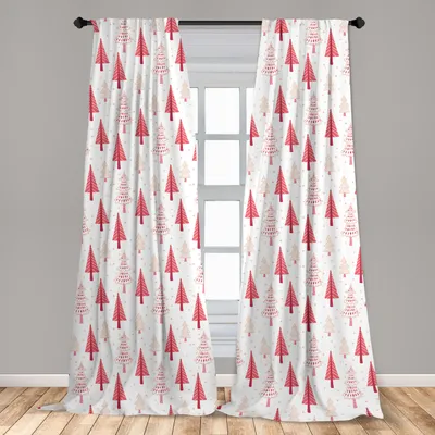 Obrázek produktu pro Abakuhaus, závěsy na okna, dekorativní vánoční ozdoby ve tvaru hvězd, sada 2 kusů, rozměry 150 x 175 cm