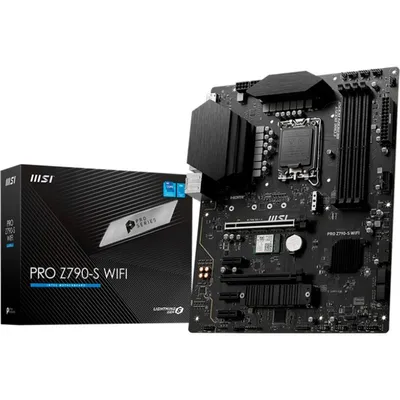 Obrázok produktu pre MSI PRO Z790-S Wifi - Základná doska - ATX - pätica LGA1700 - čipset Z790 - USB-C 3.2 Gen 2x2, USB 3.2 Gen 1 - 2,5 Gigabit LAN, Wi-Fi, Bluetooth - integrovaná grafika (vyžaduje CPU)