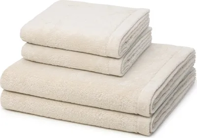 Produktbild von Cawö Lifestyle 2 X Handtuch 2 X Duschtuch im Set Weich und extra flauschig, Voluminös, hautsympathisch und saugstark, Puristisch edles Design 4er Set