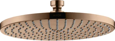 Produktbild von Tellerkopfbrause AXOR STARCK 240 1jet DN 15 polished red gold polished red gold