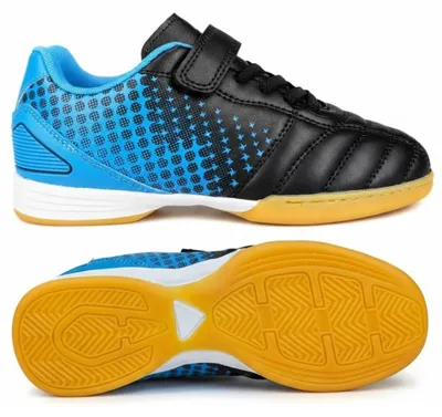 Produktbild von Hallenschuhe für Jungen, Kinderfußballschuhe in Schwarz Tori Gr.35