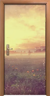 Produktbild von Türposter 90x200 cm Türaufkleber Türtapete Türfolie Klebefolie Sonnenuntergang Landschaft fantastisch
