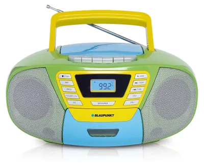 A Blaupunkt boombox is shown against a white background.