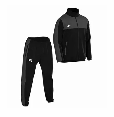 Produktbild von Nike Trainingsanzug schwarz grau Jacke Hose Fitnessmode Größe S, KI-generiertes Bild