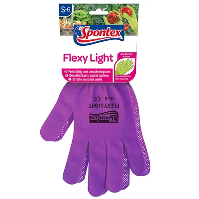 Image de Gants de jardinage Spontex Flexy Light avec picots antidérapants taille S