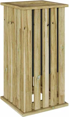 Produktbild von vidaXL Pflanzkästen Braun 33 x 33 x 65 cm Imprägniertes Kiefernholz