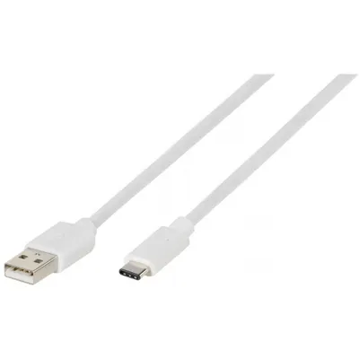 Produktbild von ViVanco™Usb A 2.0/usb Typ-c Kabel 500 Cm Weiß  Weiß One Size