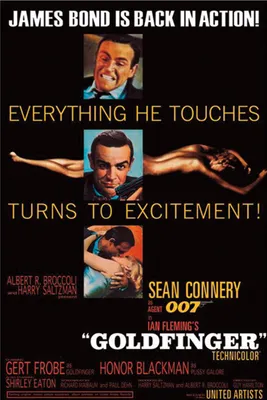 Obrázek produktu pro Plakát James Bond Goldfinger 61x91,5cm