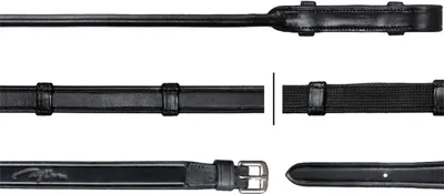 Produktbild von Dyon Dressurzügel mit rundem weichem Leder u. 7 Lederstegen