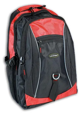 Produktbild von Bag Street Sportrucksack Nylon schwarz rot uni Rucksack D2OTJ6540R