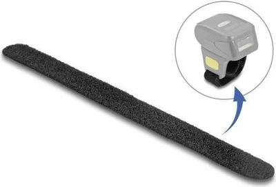 Produktbild von DeLOCK Klettband für Ringscanner, Nylon, Schwarz, 9 mm, 160 mm, 1 mm, 1 Stück(e)