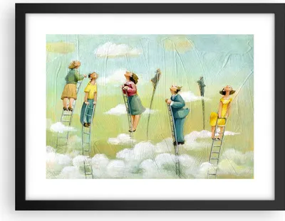 Produktbild von Gerahmtes Poster - Schwarzer Rahmen - Abstraktion modern - 40x30 cm - Wand Bild - Wanddeko - Wandbilder - Kunstposter - Wandposter - Bilderrahmen - Bilder - Kunstdruck - Wandbild - P2BAA40x30-3642