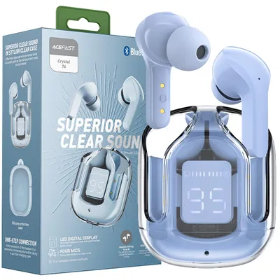 Produktbild von Acefast In-Ear Kopfhörer Tws Bluetooth Hellblau (T6 Eisblau)