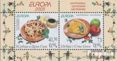 Produktbild von Briefmarken Jugoslawien 2005 Mi Block61 (kompl.Ausg.) postfrisch Europa - Gastronomie