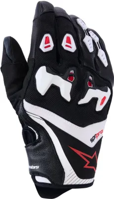 Zdjęcie produktu dla Rękawice motocyklowe Alpinestars SP-R Pro, czarno-biało-czerwone, rozmiar M