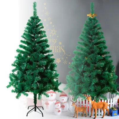 Produktbild von LARS360 PVC Weihnachtsbaum Tannenbaum Christbaum Nadelbaum Festbaum Feiertagsbaum Dekobaum Künstlicher Schmuckbaum Grün - 240 cm