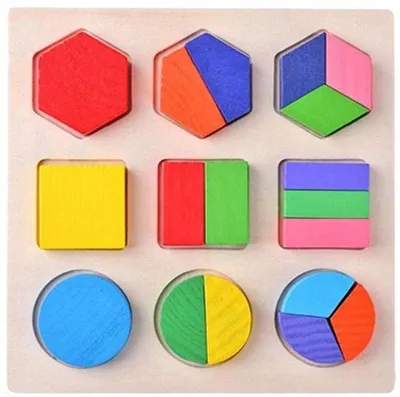 Produktbild von Drobiazgarnia Pädagogische Holzbausteine Geometrische Formen