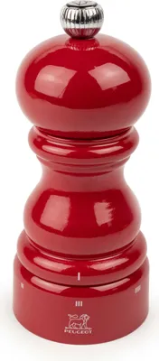 Produktbild von Peugeot Paris uSelect Pfeffermühle Pfeffer Mühle Gewürzmühle Holz lackiert Passion Red / Rot 12 cm 41199