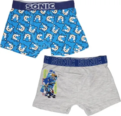 Produktbild von Sonic the Hedgehog Jungen Boxershorts Unterhose 2er Pack – 92/98