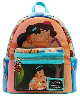 Imagen del producto de Mochila premium Loungefly de Disney, Aladdin, con el diseño de Jazmín, de 25 cm, ideal para fans de Disney