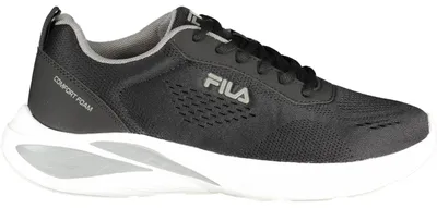 Image de Chaussures de sport pour homme, noires - Confort et style avec des détails contrastés