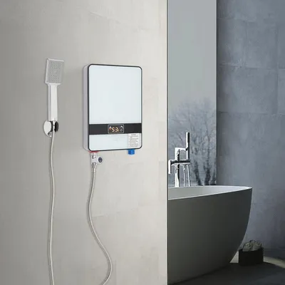 Obrázek produktu pro Ohřívač přívodní vody pro kotel - 6500 W - 8-10 litrů za minutu - vodotěsný (IPX4) - bez zásobníku