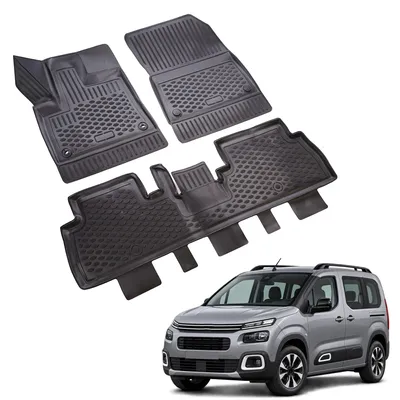 Obrázok produktu pre J&J Automotive Gumové rohože so zvýšeným okrajom pre Citroen Berlingo 2019-vyššie 3ks