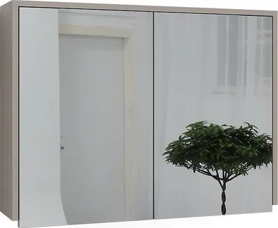 Obrázek produktu pro Koupelnová zrcadlová skříňka Vicco J-Shape Kašmír/Řemeselné 80 x 60 cm se 2 uzavřenými přihrádkami, Model 59615