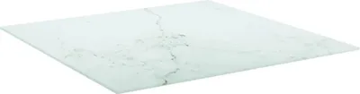 Obrázek produktu pro vidaXL Stolová deska bílá 70x70 cm 6 mm tvrzené sklo ve vzhledu mramoru