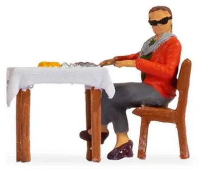 Immagine prodotto di Noch 16513 Tiny-Scenes "Pranzo", figure H0 (1:87)