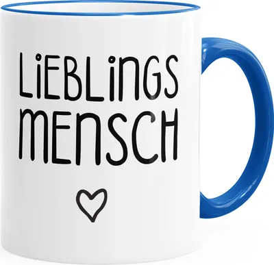 Produktbild von Kaffee-Tasse Lieblingsmensch Geschenk-Tasse Liebe Freundschaft Partner Freundin MoonWorks® royal unisize