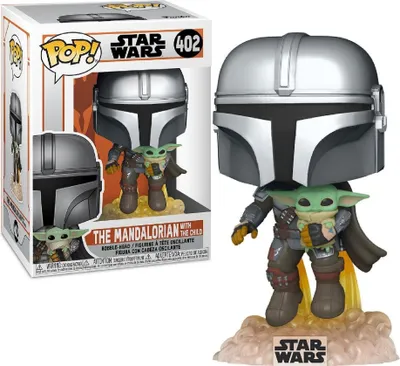 Obrázek produktu pro FUNKO POP! The Mandalorian Flying with Jet Pack, Sběratelská postavička, Filmy a televizní seriály